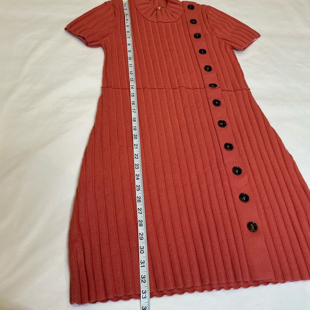 NWT Free People Lottie Knit Ribbed Mini Dress in Coral Size S/P - Picture 14 of 16